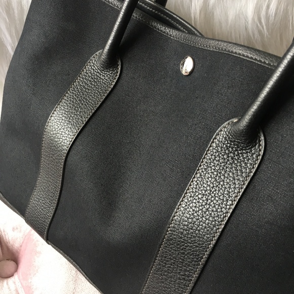 SOLD!! HERMES Garden Party Black Tote - Picture 4 of 7